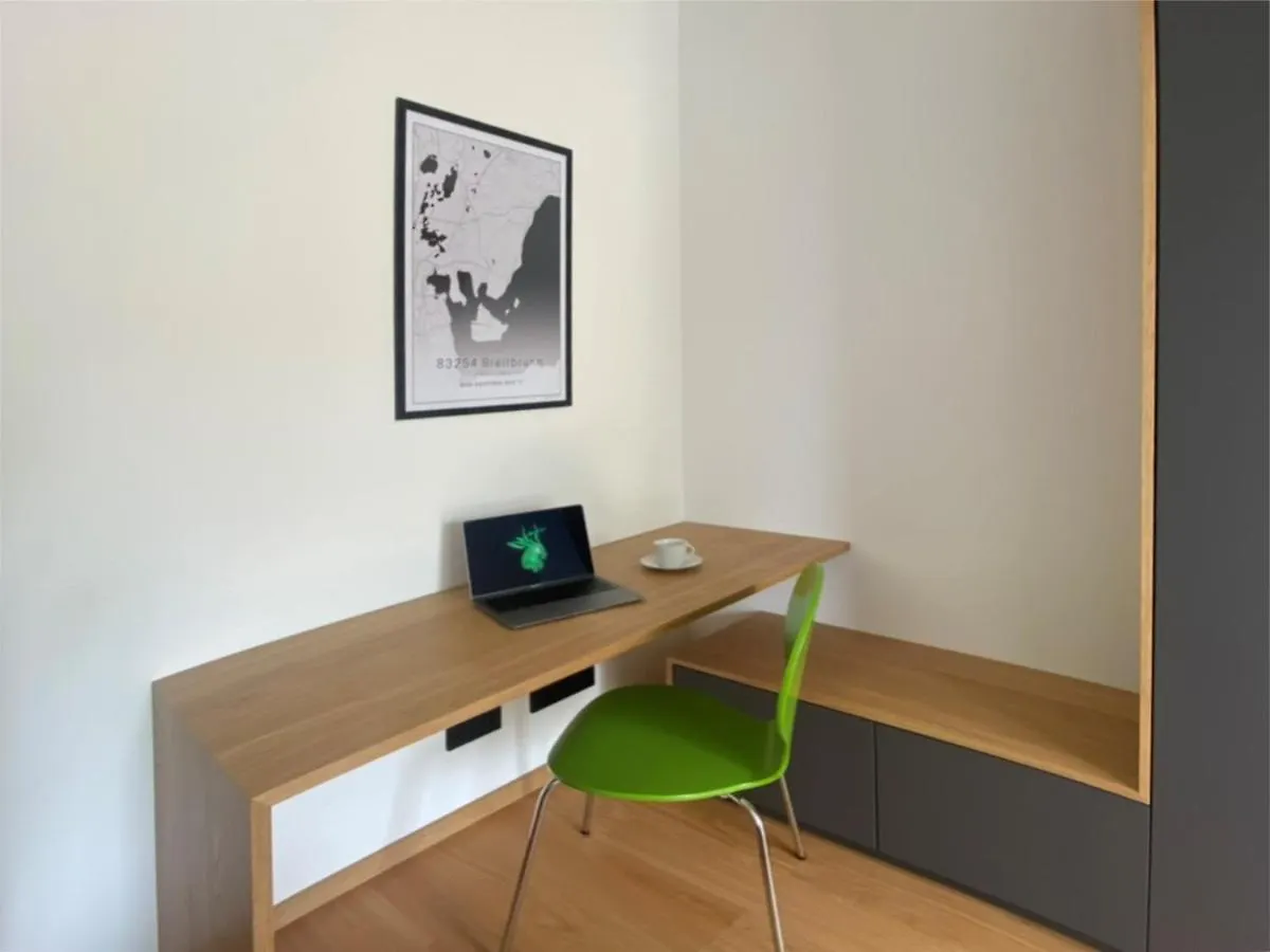 Ferienwohnung Neubau Gruener Wolpertinger Designwhg 106Qm Barrierefrei Breitbrunn am Chiemsee